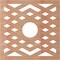 Ekena Millwork Chevron Wood Fretwork Pierced Ceiling Medallion, Cherry, 40"OD x 10 3/8"ID x 3/8"T CMWP40X40X0375CHCH - alternate 3